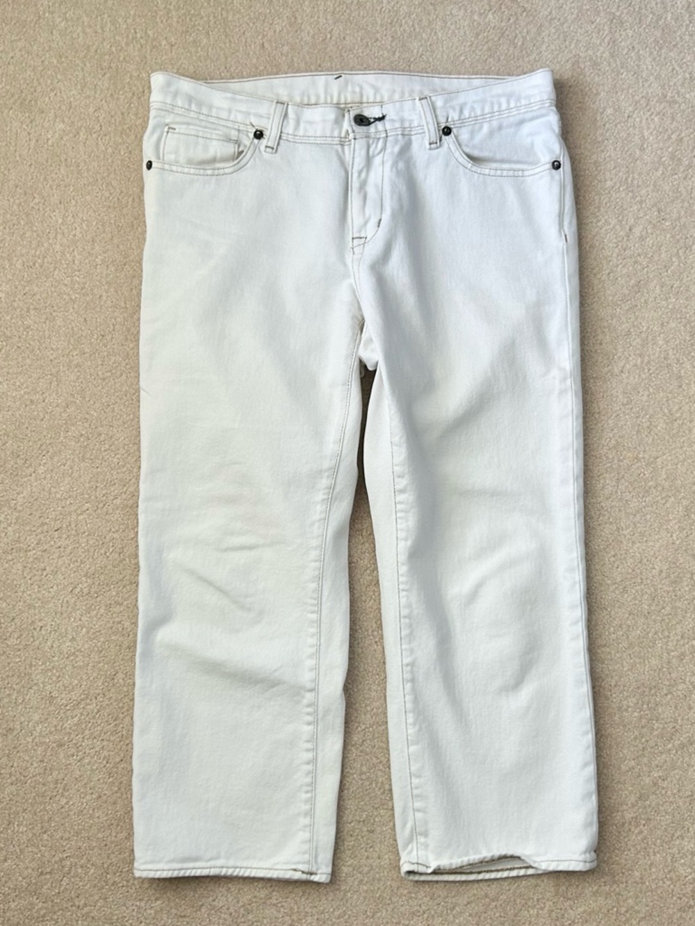 White Cropped Jeans